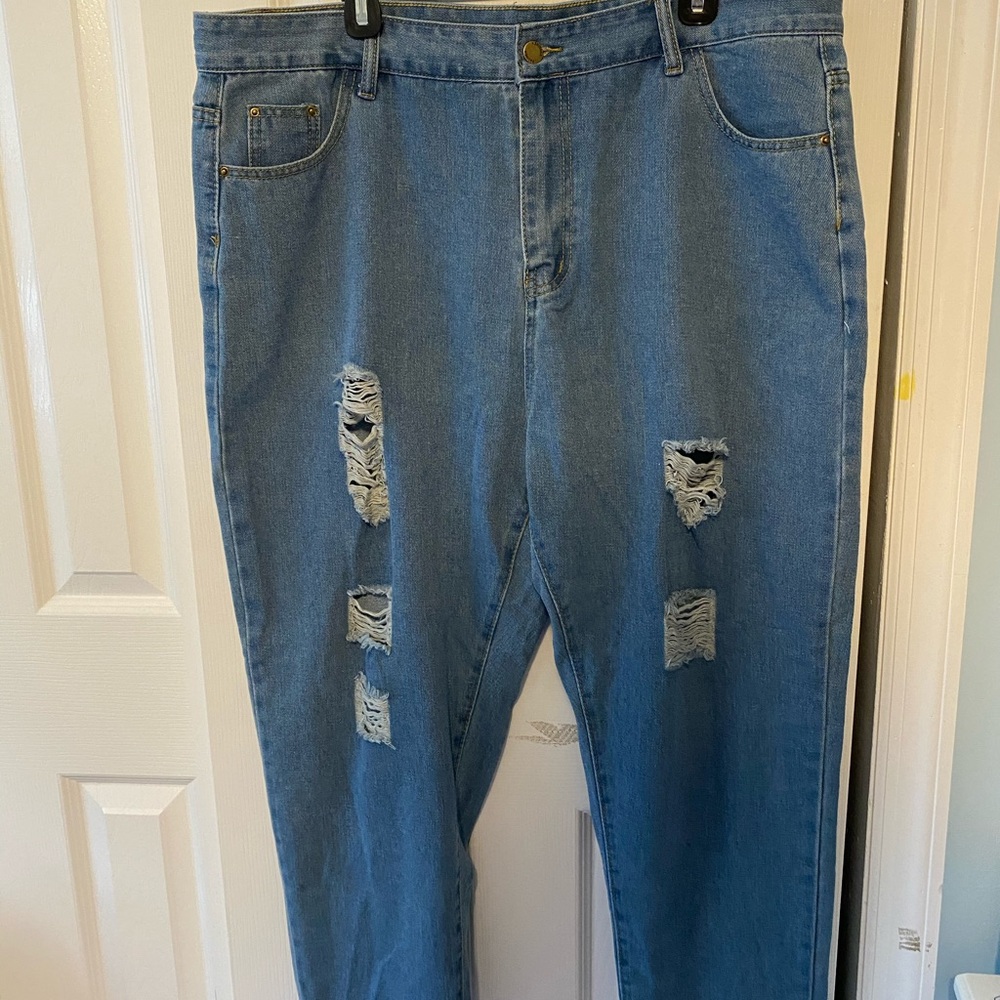 Blue Ripped Jeans